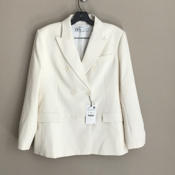 ZARA TAILORED DOUBLE BREASTED BLAZER - Picture 10 of 10